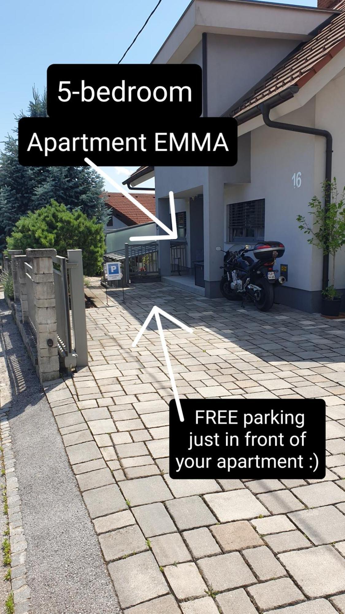 Apartment Emma Ljubljana - Free Parking, Ac, Wifi エクステリア 写真